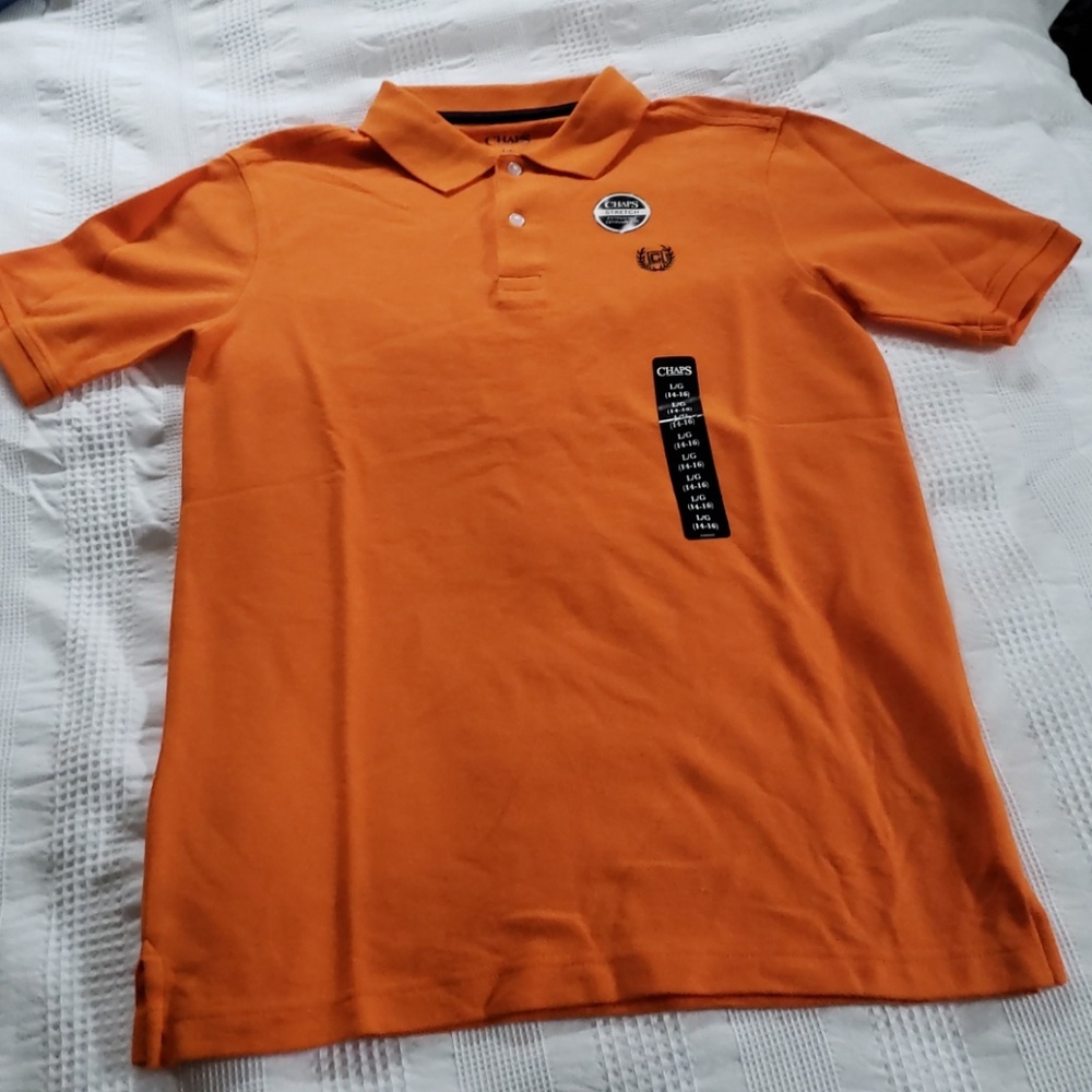 Boy's Orange Chaps Polo